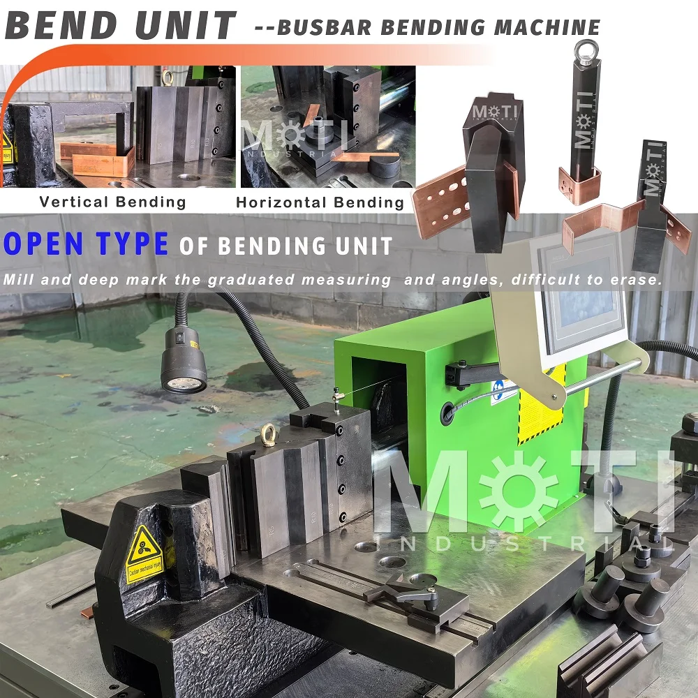 Open bending station shown on the MOTI-30-3NC product page.