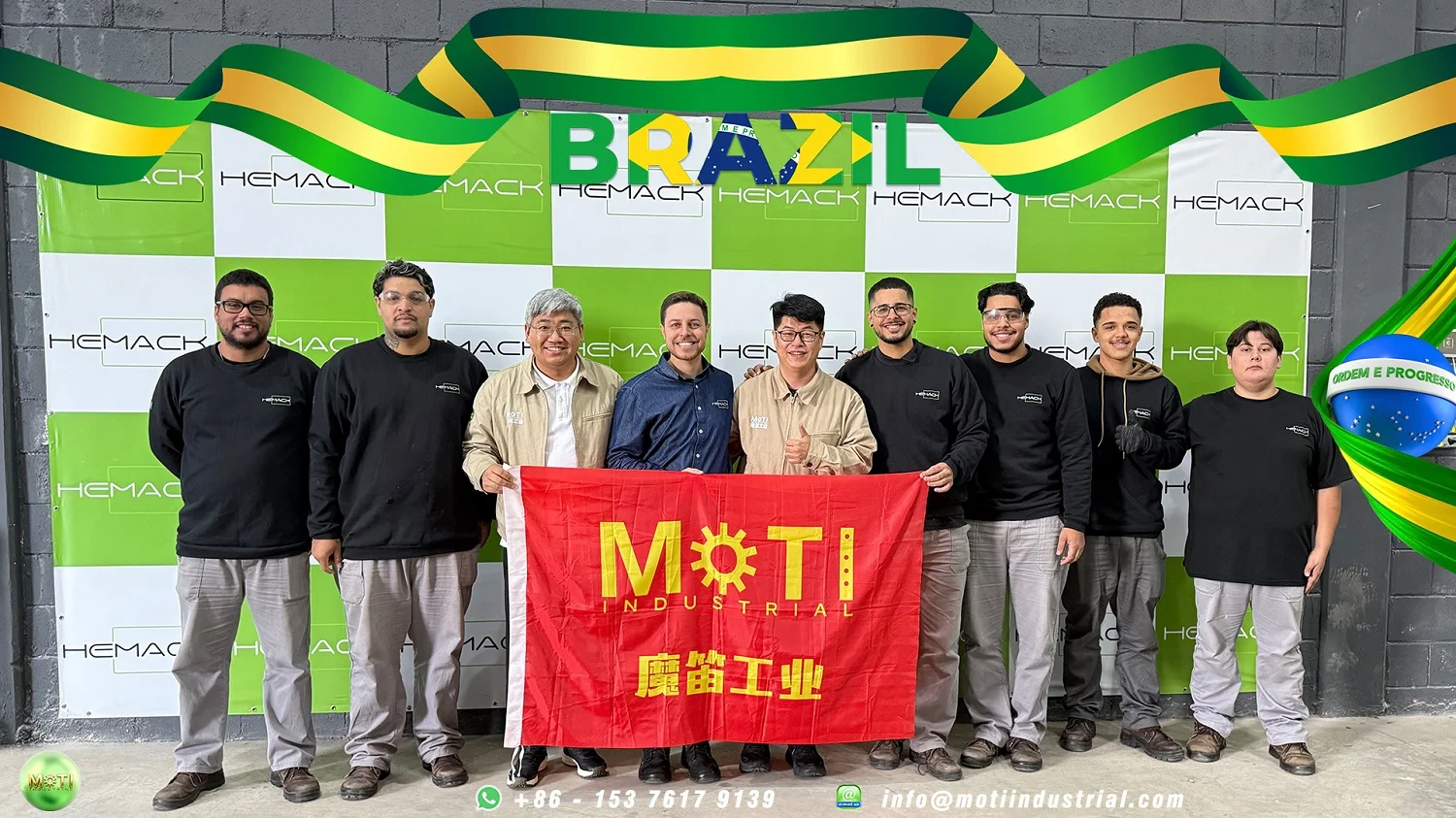 MOTI and HEMACK group photograph published with the Brazil project.