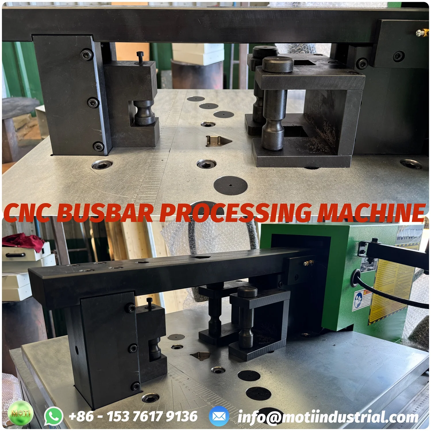 Bending tooling fitted to the MOTI-30-3NC Vietnam project machine.